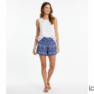 LOFT Blue and White Patterned Garment